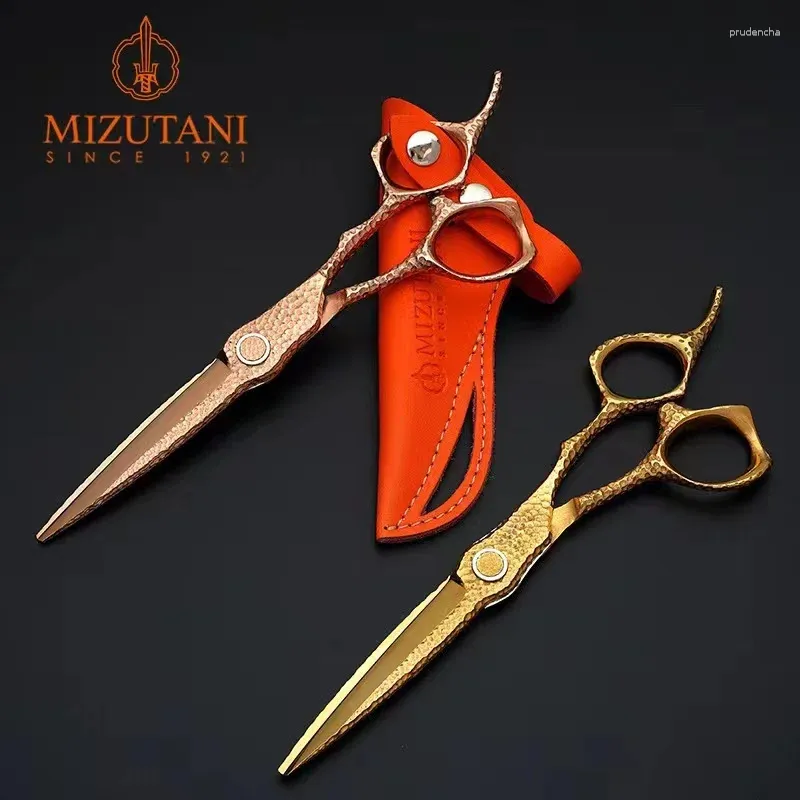 Mizutani Barbershop Professional Barber Tools Salon Hair Coting Thin Thin Scissors Set 6inch Clipper