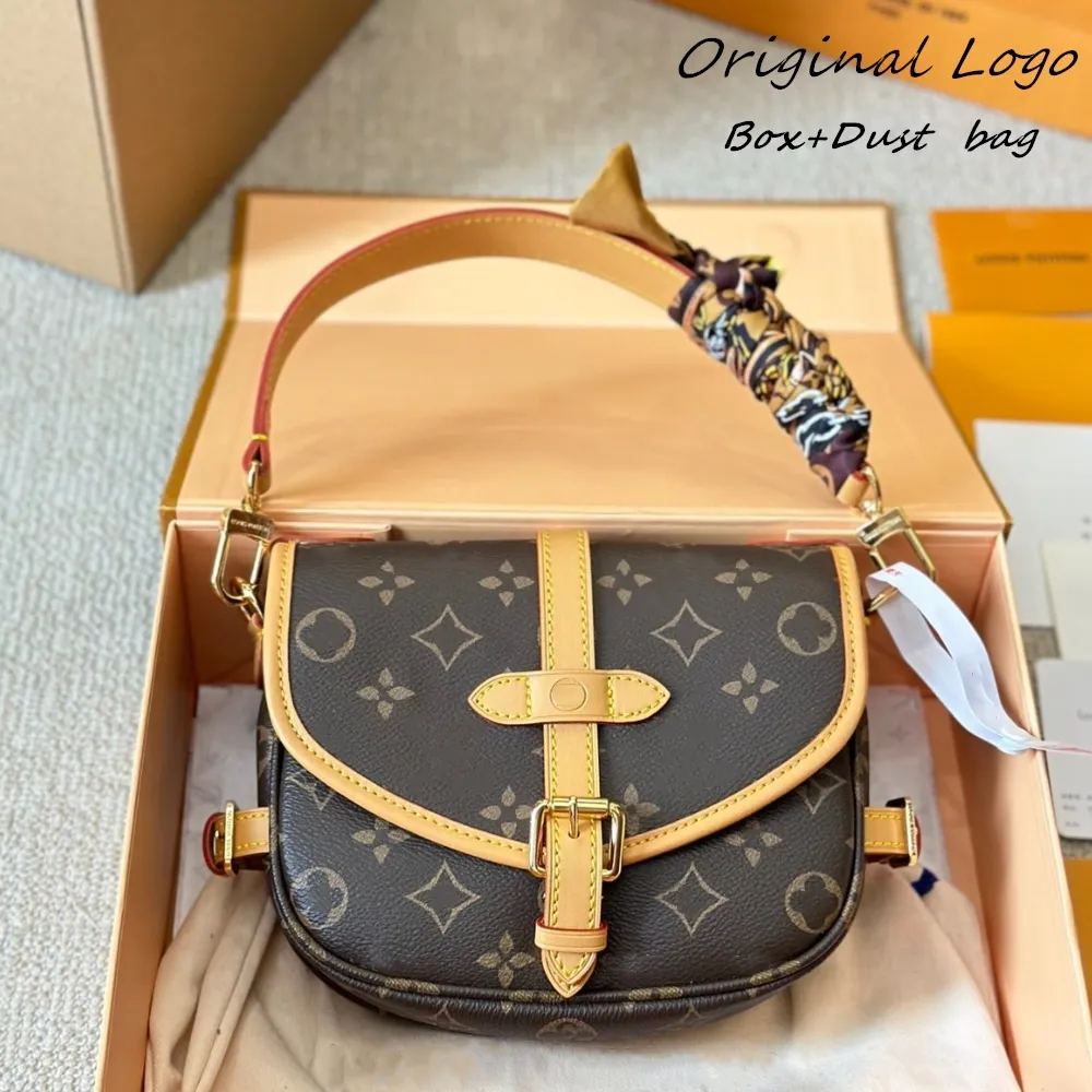 Louiseviutionbag 오리지널 디자이너 고급 가방 Saumur BB 지갑 미러 품질의 크로스 바디 백을위한 Sac Luxe Dhgate New