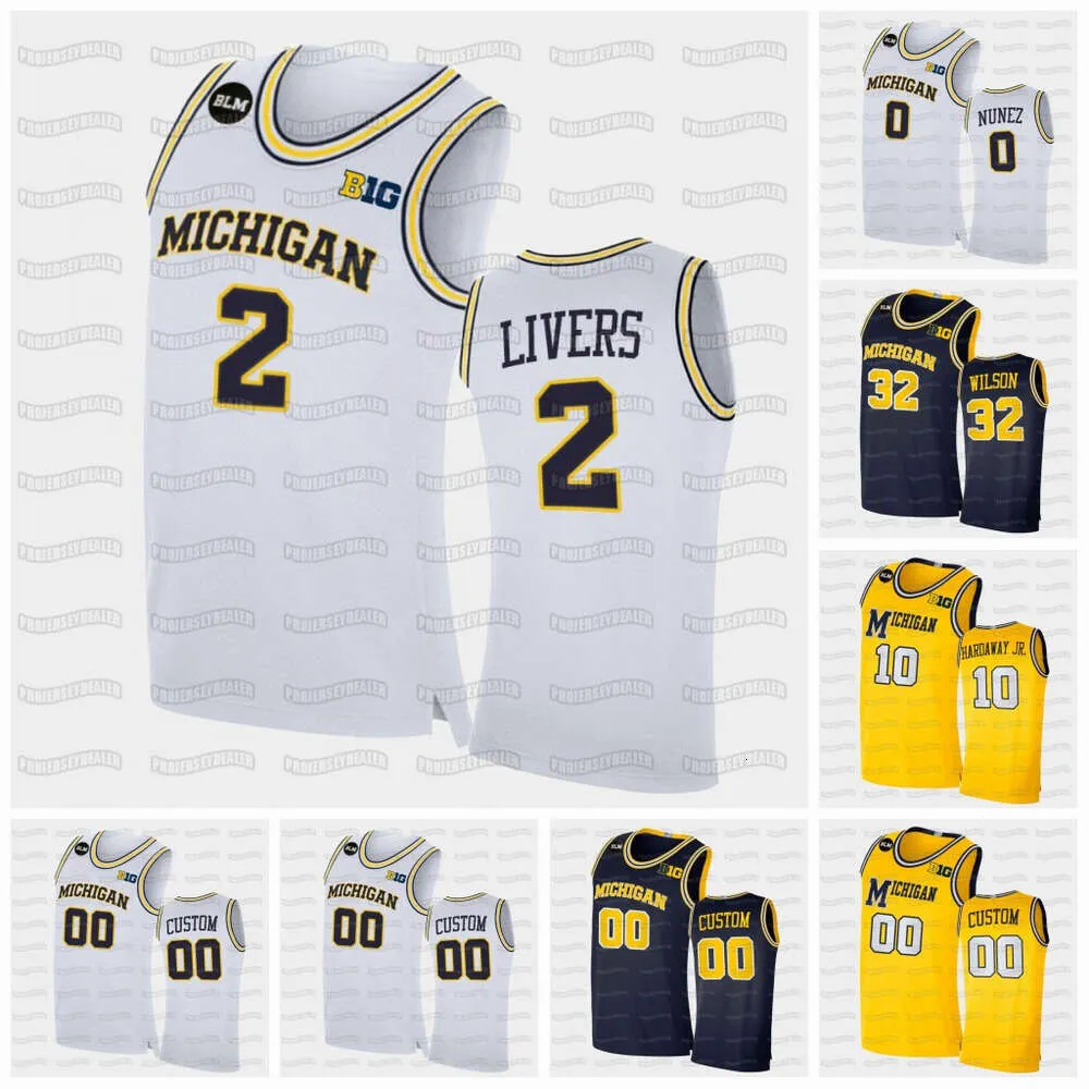 Jam Michigan Woerines 2021 BLM NCAA Basketball Jersey Hunter Dickinson Mike Smith Franz Wagner Isaiah Livers Eli Brooks Chaundee Brown Austin Davis Zeb Jackson