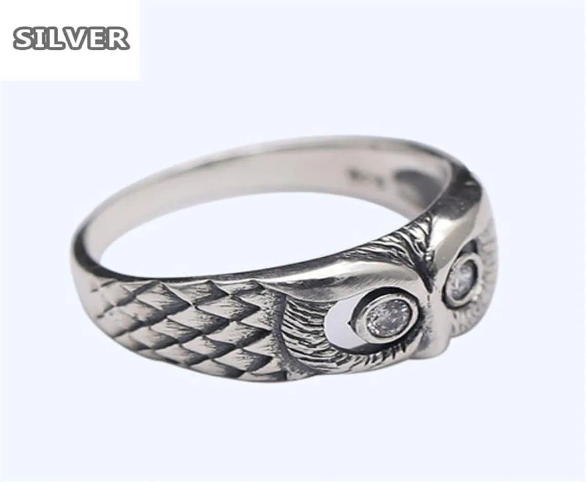 Vintage 925 Silver Mini Owl -ringen Chique Vrouwen Rings US Ring Size 6 7 8 9 10 Voor vrouwen Moeder039S Day Gift Jewelry211M8474020