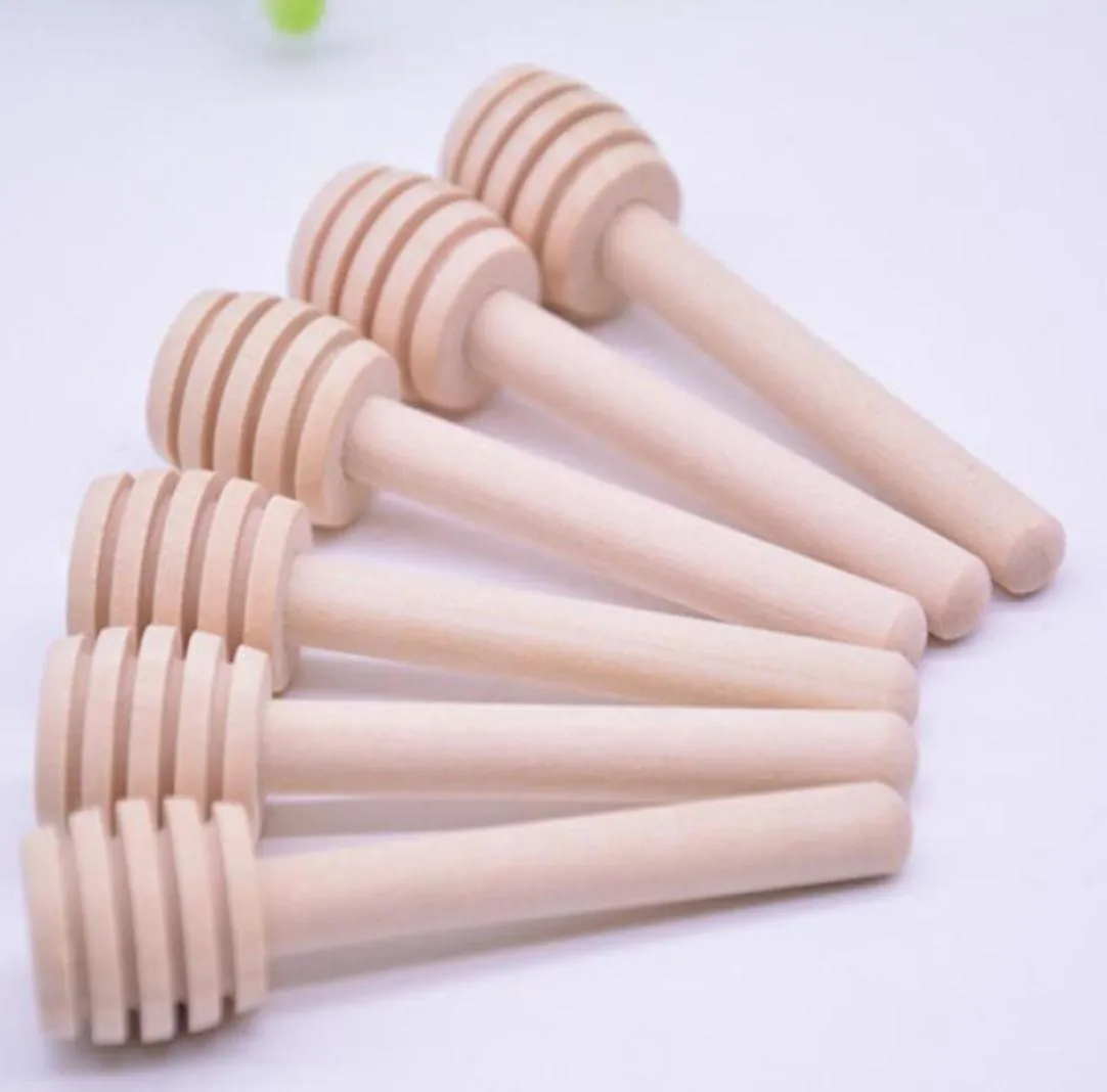 8 cm Mini Mini Lungo Legno Miele Miele Dipper Giottolle di alimentazione da festa Stick Kitchen Jar BAR LX33159705697