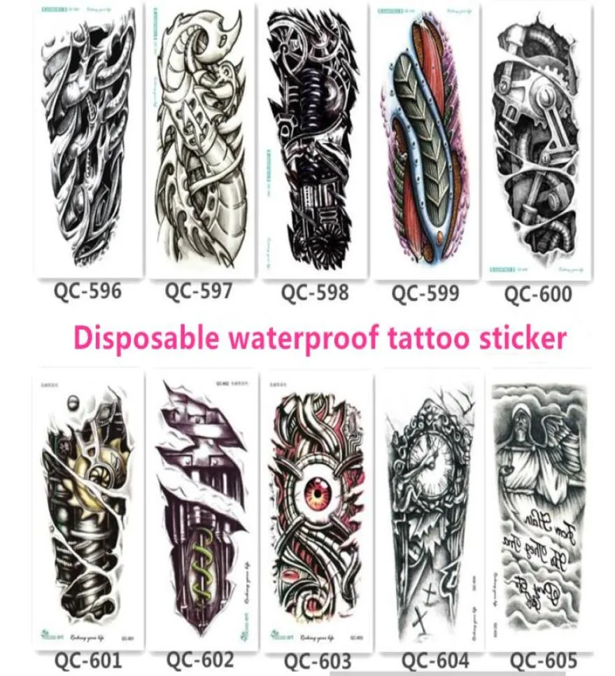 10pcs jednorodne wodoodporne tatuaż na tatuaż brokatowy metalowy nadwozie wzór makijażu Tymczasowe naklejki tatuażu 210100 mm7747906