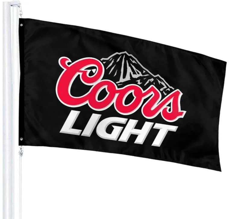 Coors Light Label Flag 3x5 Banner Custom Design 100 Polyester tissu suspendu Festival national 1591293