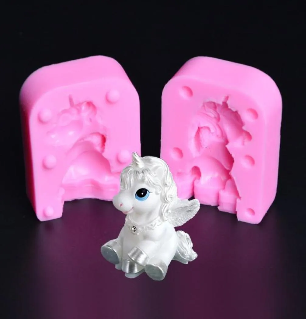 3D unicorn Pegasus fondant cake mold decorating tool Handmade soap mold candle mold DIY clay resin craft mould gift for daughter5433428