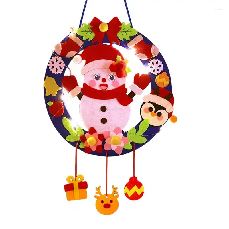 クリスマスデコレーション装飾飾り飾りクラフト用品織られていない花輪形成ツリーペンダントホリデー