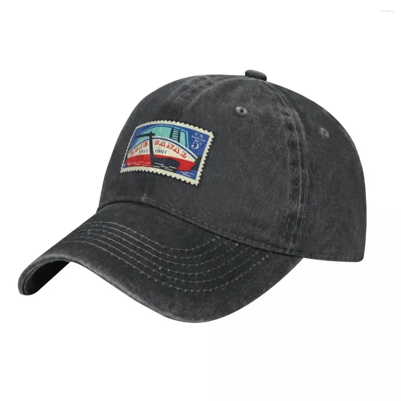 Ball Caps Erie Canal 150. rocznica USA znaczek pocztowych Friggate Boat 5 centów kowbojski kapelusz