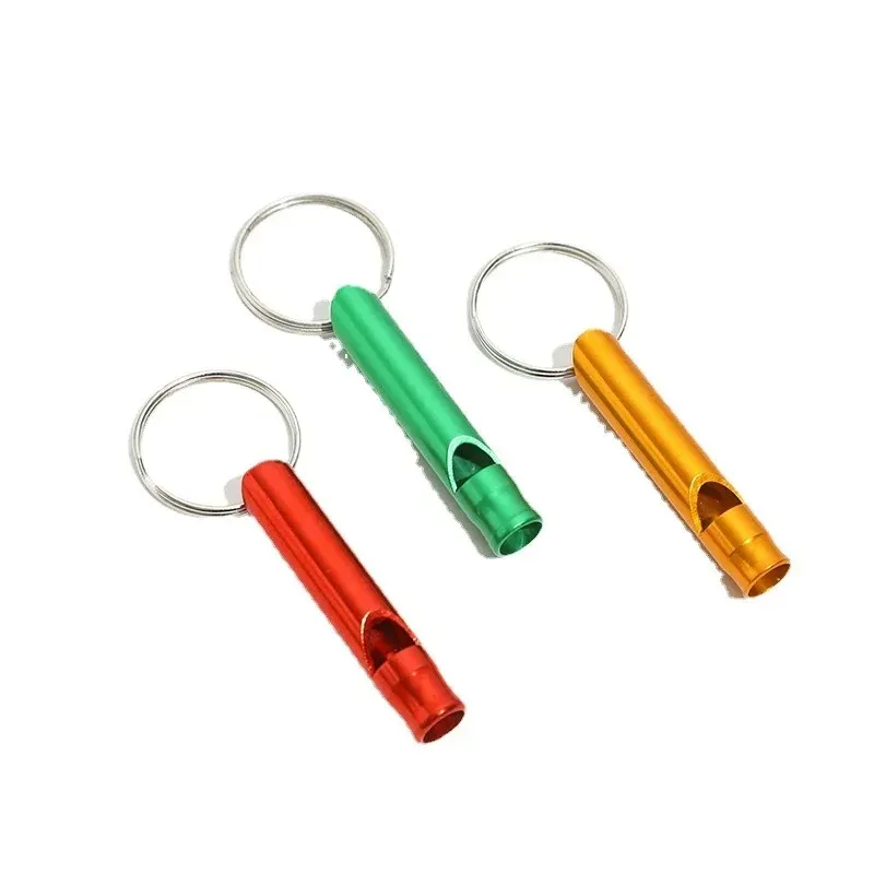 1/3/10pcs Multifunctional Aluminum Emergency Survival Whistle Keychain For Camping Hiking Outdoor Tools Training whistle