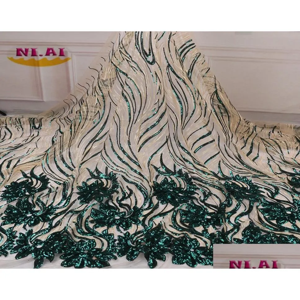 Ruban de haute qualité paillettes africaines en dentelle tissu de broderie nette française tle pour la robe de fête nigériane xy2651b22606895 drop livraison bébé otioe