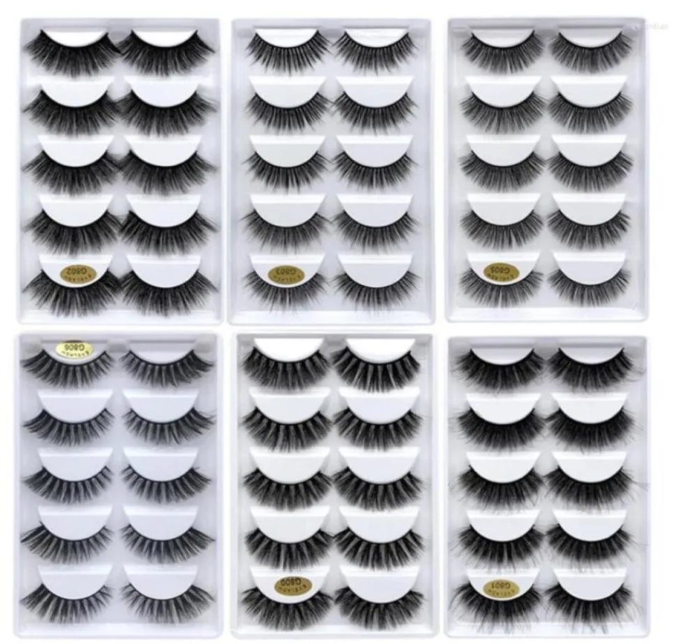 Faux cils 3050 Box Mink entier Natural 3D Lash Soft Fake Extension Makeup Cilios G800 G806False Gera221978405