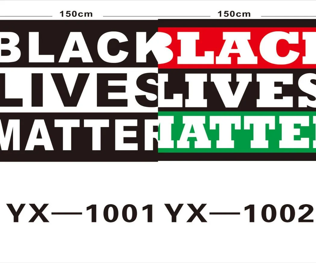 DHL Black Lives Matter Flag Stop de geweld Vlaggen Outdoor Banner 90 x 150 cm3602585