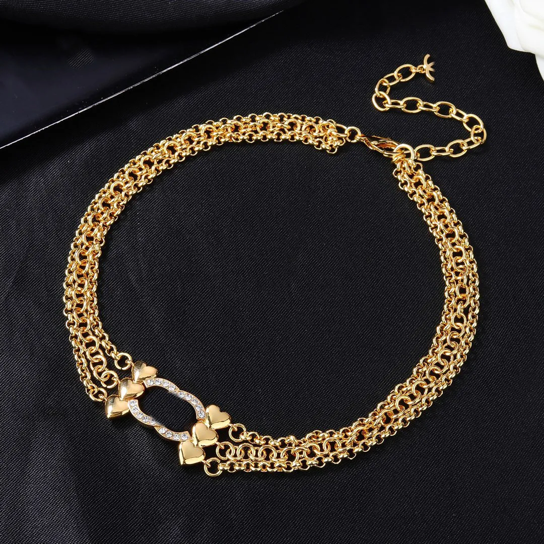 C Women Designer Choker Bracelet Cclies Simple подвесное ожерелье медного роскошного набора брендов
