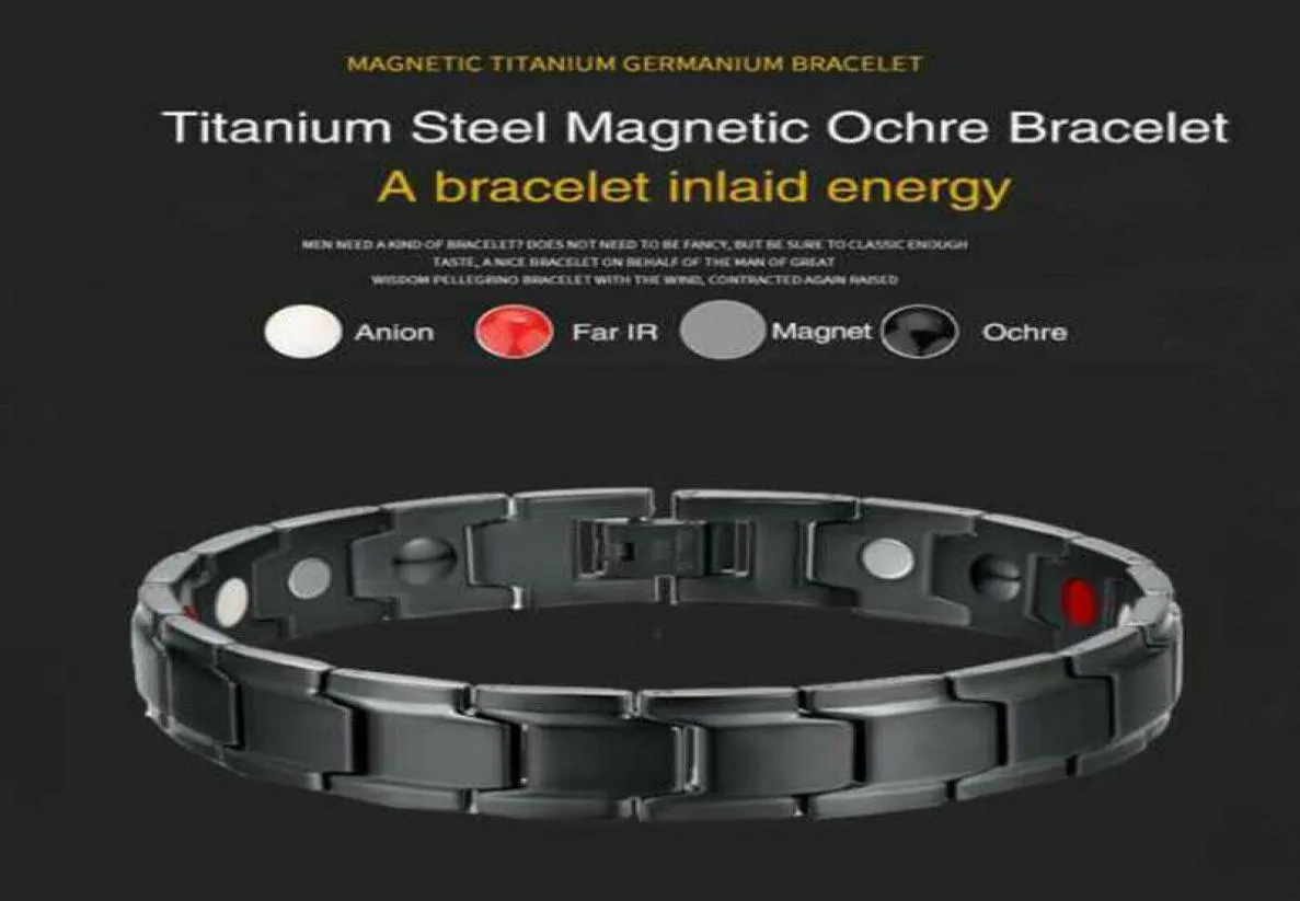 Bracelet hologramme Bracelet d'énergie thérapeutique Bracelet en acier inoxydable Thérapie magnétique 9959960