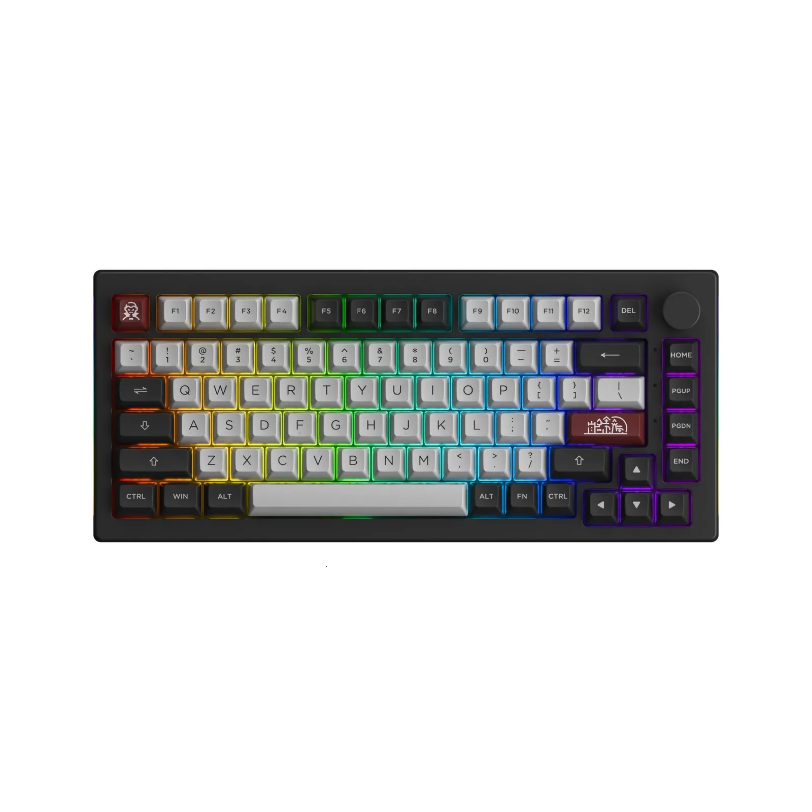 Akko 5075b Plus Castle 75% Teclado de jogo mecânico 35 pinos Troca de três modos RGB 2.4GHz WirelessB tipo CBT 5.0 240415