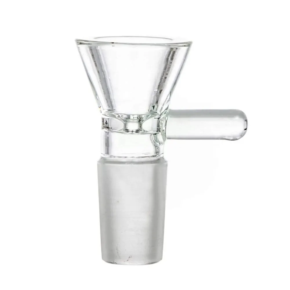 14MM Glass Bowl For Herb 14mm Male Glass Bowl Pieces Hookah of Funnel Joint Downstem Smoking Accessories Handle Pipe Bong Oil Dab Rigs