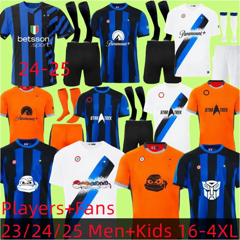 Lukaku Soccer Jerseys Barella Correa inters Milans Giroud Ibrahimovic Lautaro Milans Theo Brahim 23 24 25 Football Shirt 2023 2024 Uniformes Hommes Kits Kits Kits 66