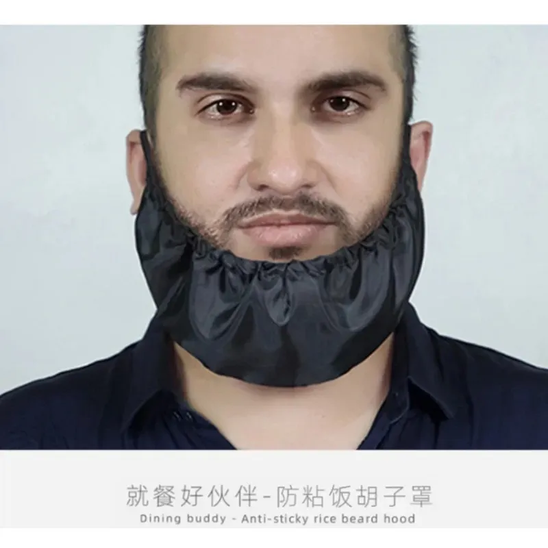 Men Beard Turban Pandanas Bandanas Barba Facial Bib de protección Ajustable Conformar el delantal del delantero