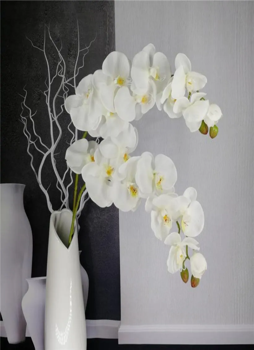 Decoration de fleurs de fleur d'orchidées artificielles Orchidées de la branche