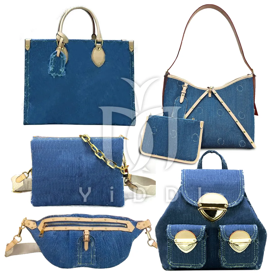 10a denim serie Designer tassen Jean Tote Bag luxe vintage denim schouderhandtassen grote capaciteit boodschappentassen denim rugzak reistas crossbody tas jean tas