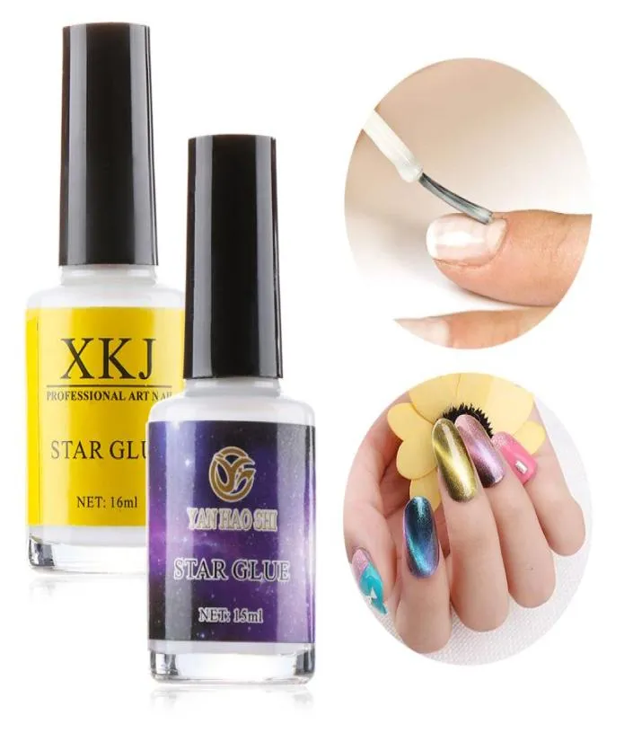 15 ml Diy Galaxy Star Adhesive Nail Art Glue Gel Transfer Accurettes ACCESSOIRES DE MANICURE AUTOLES POUR LES CONSEILS DE TRANSFERT AUTOCHER