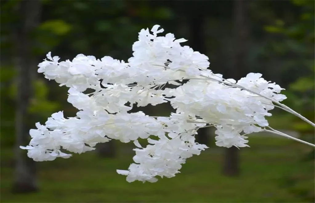 Silk Gypsophile Fleurs artificielles pour décoration maison Plastique STEM BRIDE MARIAGE BOUQUET Mariage Cherry Blossom Fake Flower Diy Z1411646