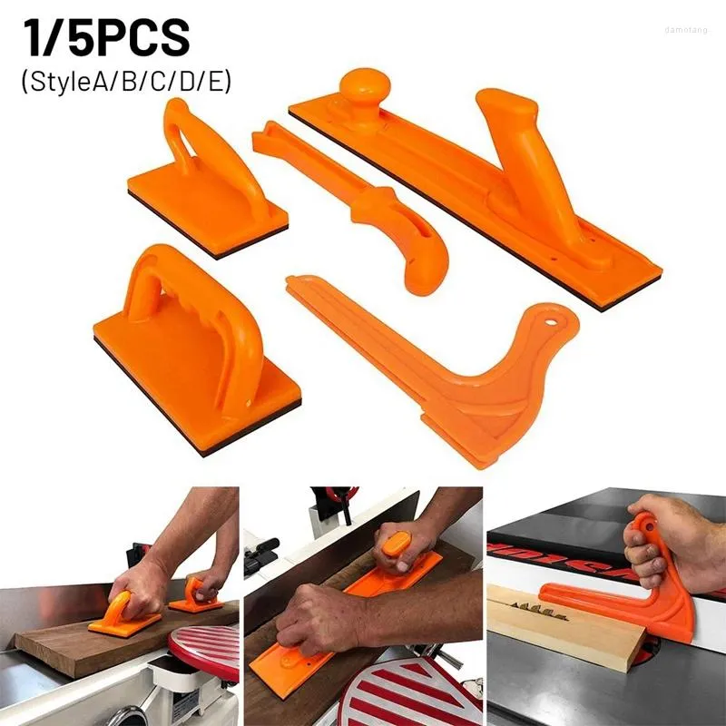 Handle push de 5 pièces, Planer Orange Tools Planer convient à la menuiseuse de routeurs et à la scierie de table