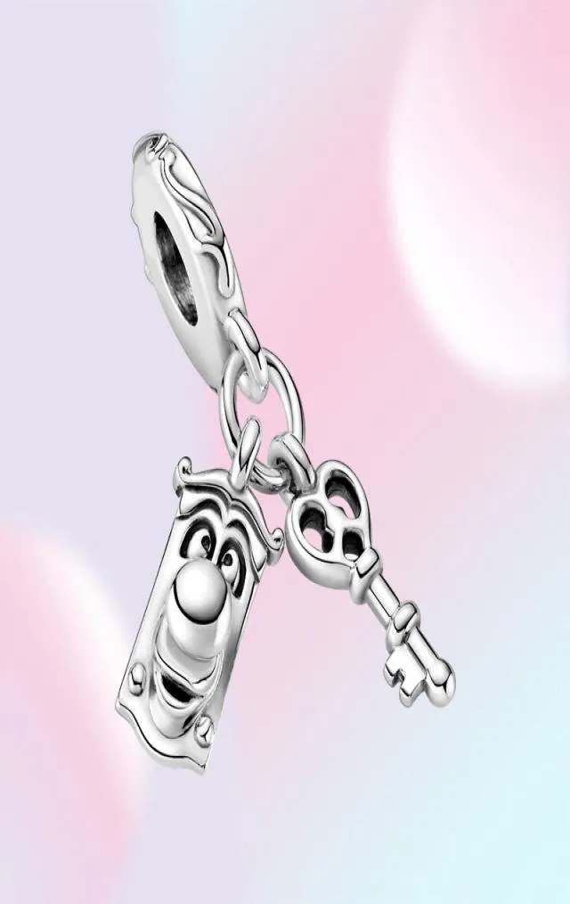 New Arrival 100 925 Sterling Silver Key Door Knob Dangle Charm Fit Original European Charm Bracelet Fashion Jewelry Accessories3560143