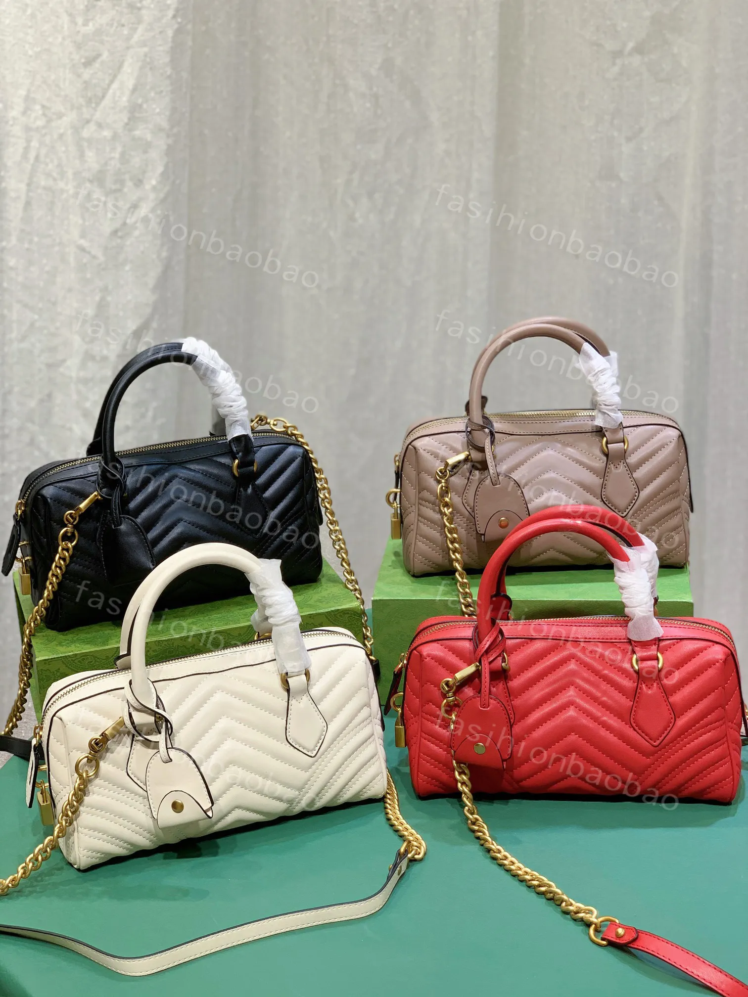 Handbag With Chain Designer large capacity solid color leather shoulder handbag with chain ...
