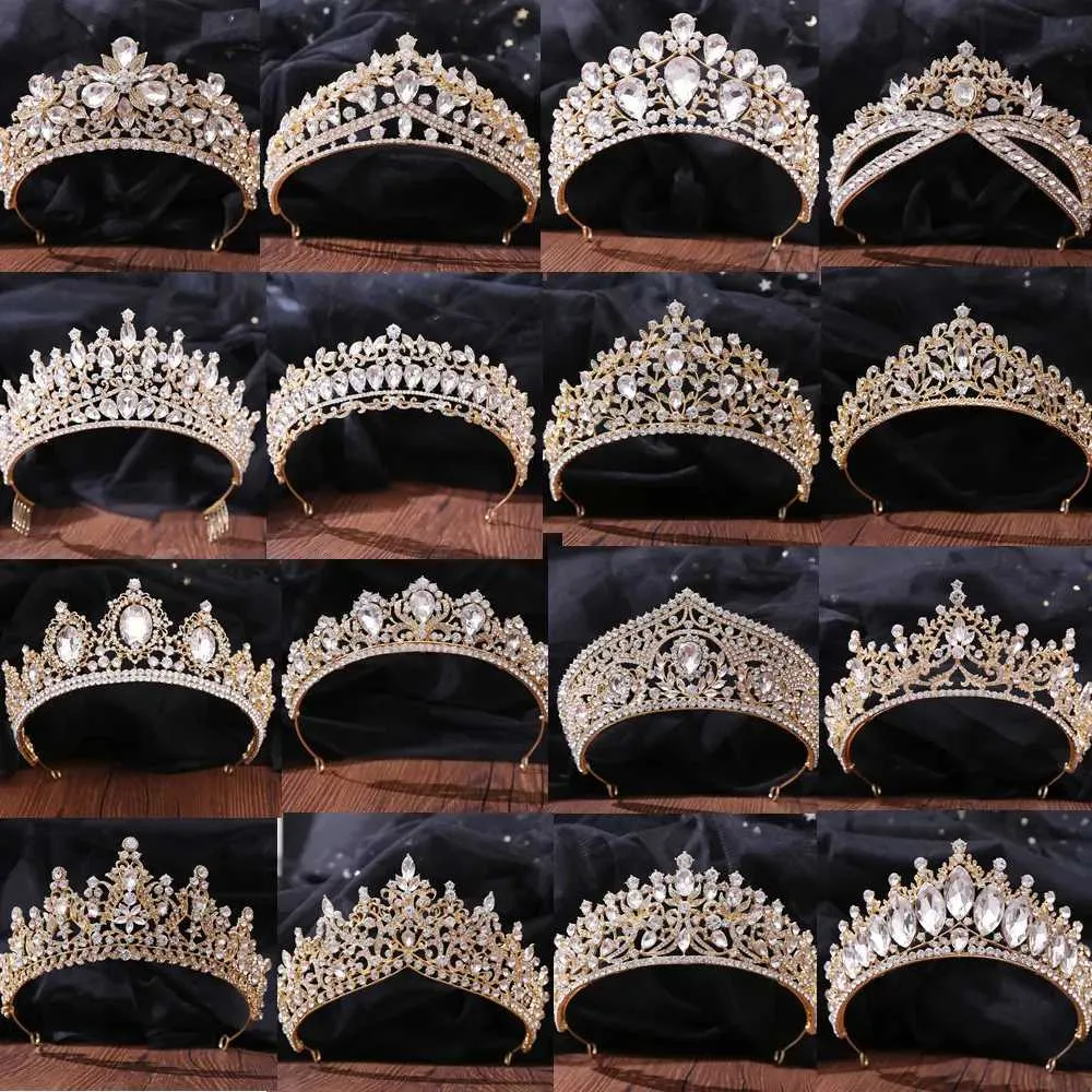 Tiaras Nouveaux accessoires de cheveux de couleur de couleur or coréen coréen