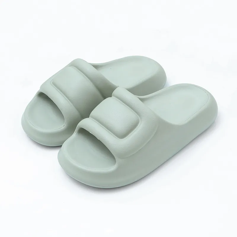 Base de pain épaisse Eva Slippers Rubber Flats Tongs pour femmes pour femmes Sandales d'été Sandales pour hommes