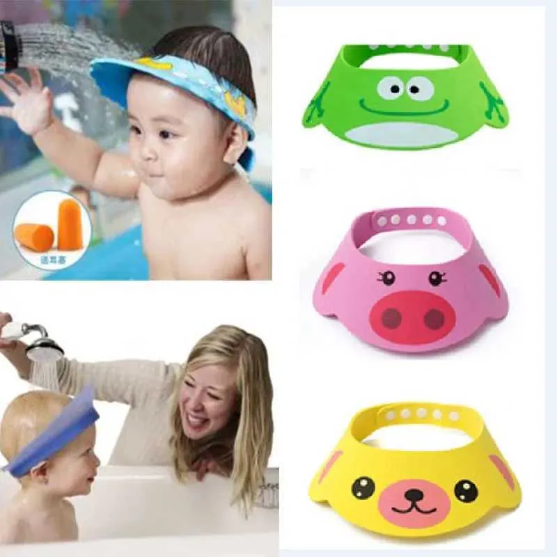 Kapity prysznicowe Regulowane szampon dziecięcy czapka prysznicowa dziecięce ucho