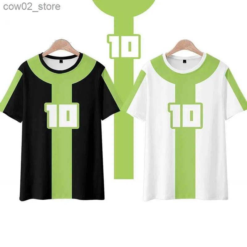 Herren T-Shirts Ben10 Alien Force 3D-Druck T-Shirt Frauen Männer Sommermode Kurzarm Lustiges T-Shirt Ben Tennyson Graphic Tees Cosplay Come Q240201