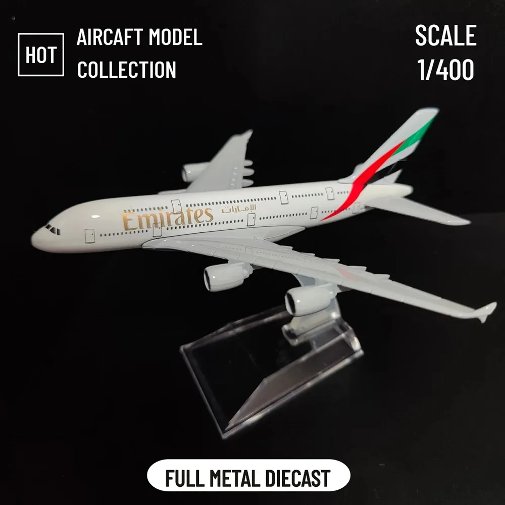 1.400 scala metallo replica di aerei Emirates Airlines A380 B777 aereo pressofuso modello aereo da collezione giocattoli per ragazzi 240118