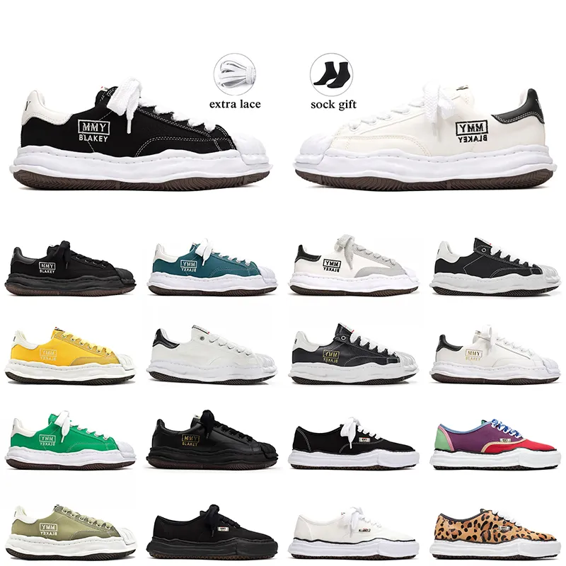 2024 Top-Qualität Designer MMY Maison Mihara Yasuhiro Canvas Schuhe Frau Männer Blakey Sole Lows Plattform Sneakers Wayne Peterson23 Leder Low-Top Baker Sport Trainer