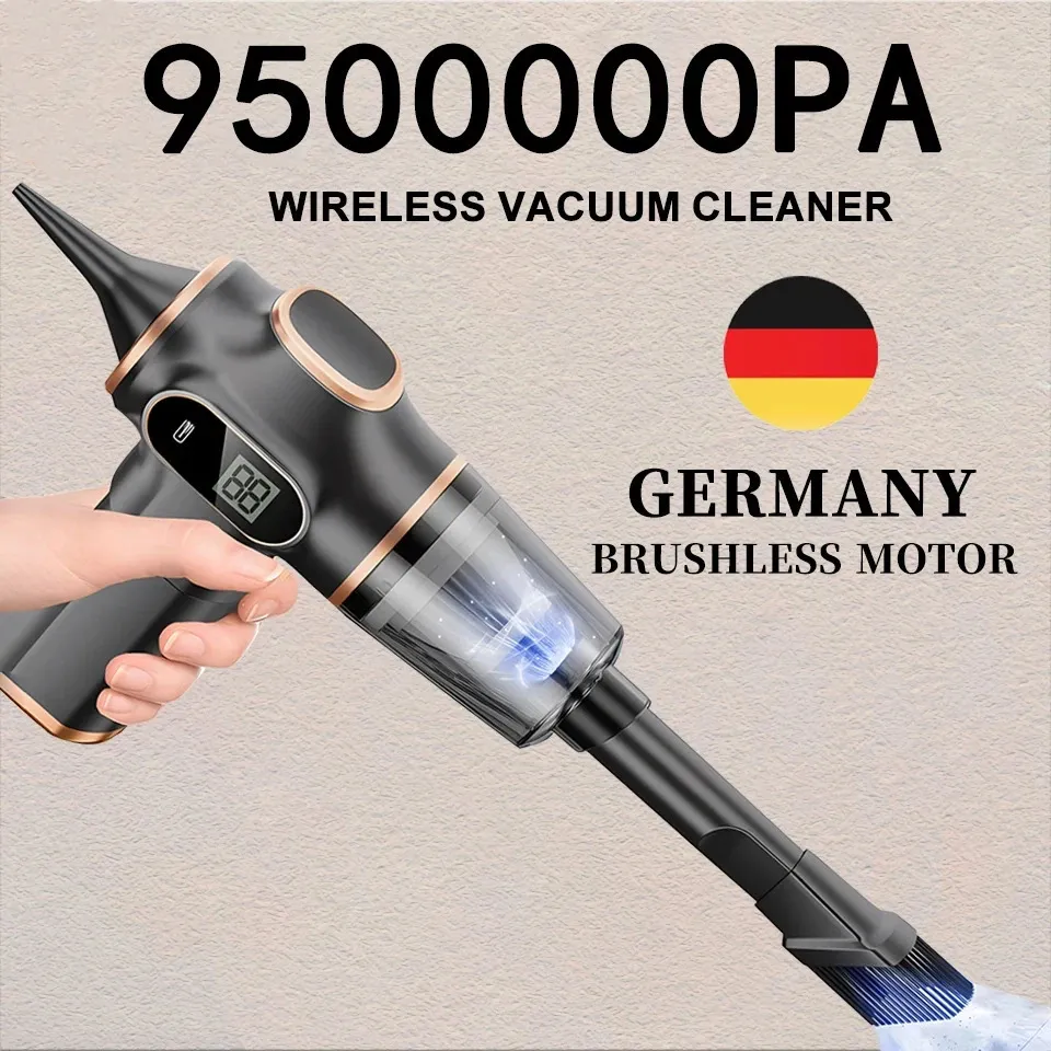 9500000Pa Cordless Car Vacuum Powerful Handheld Vacuum Cleaner