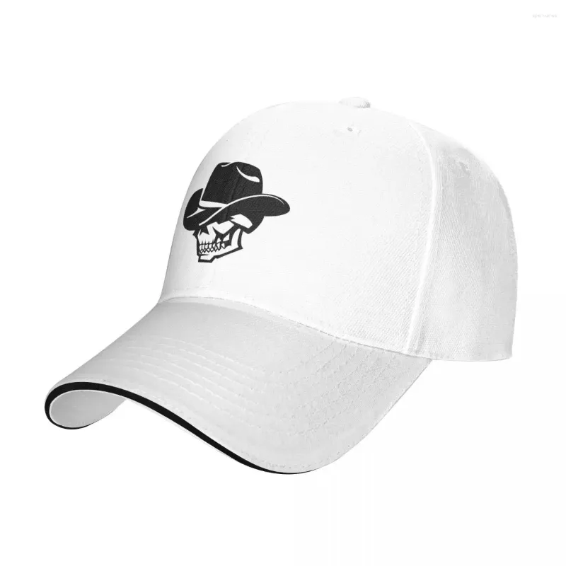 Bollkåpor skalle med svart hatt baseball cap konsttryck y2k retro hiphop hattar fjäder kvinnlig man kör hög kvalitet design