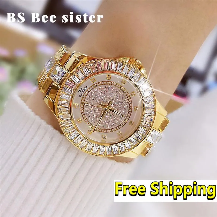 Diamond Watches Women Top 2018 Stylish Gold Watch Womens Stainless Steel Wrist Watch For Woman Bayan Kol Saati 2019308w