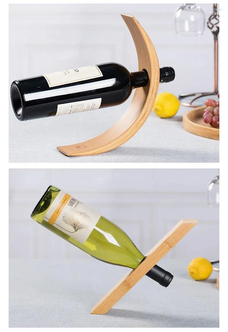 Decorative Plates Simple Red Wine Rack Display Decoration Creative Bottle