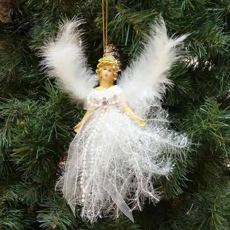 Juldekorationer Angel Doll Hängande ornament Tree Pendant År 2024 Xmas Kids Gifts Home Decoration Navidad Noel