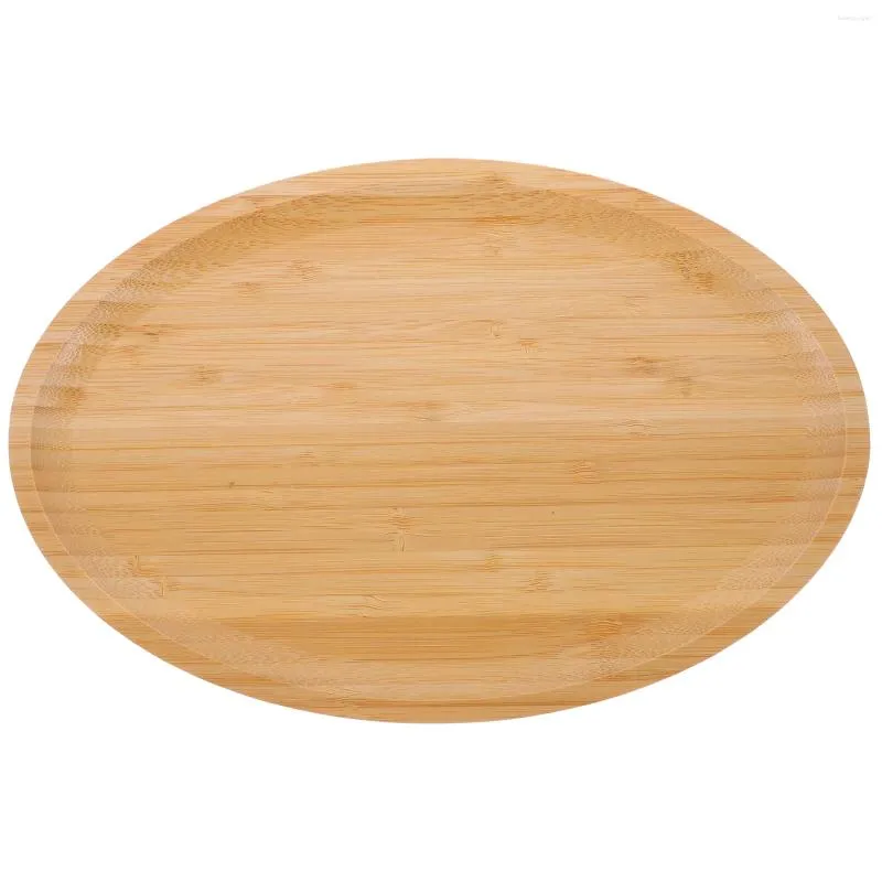 Plates Egg Shaped Tray Loaf Pan Oval Platter Dessert Multifunction Bamboo Serving Home Supply Trays Household Fruit