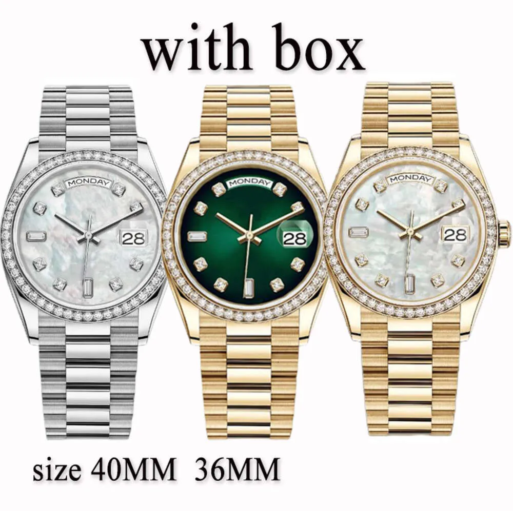 diamanten horloges heren dameshorloge automatische horloges moissanite designer horloges 40MM 36MM 904L roestvrijstalen armband saffierglas waterdicht 1152ess