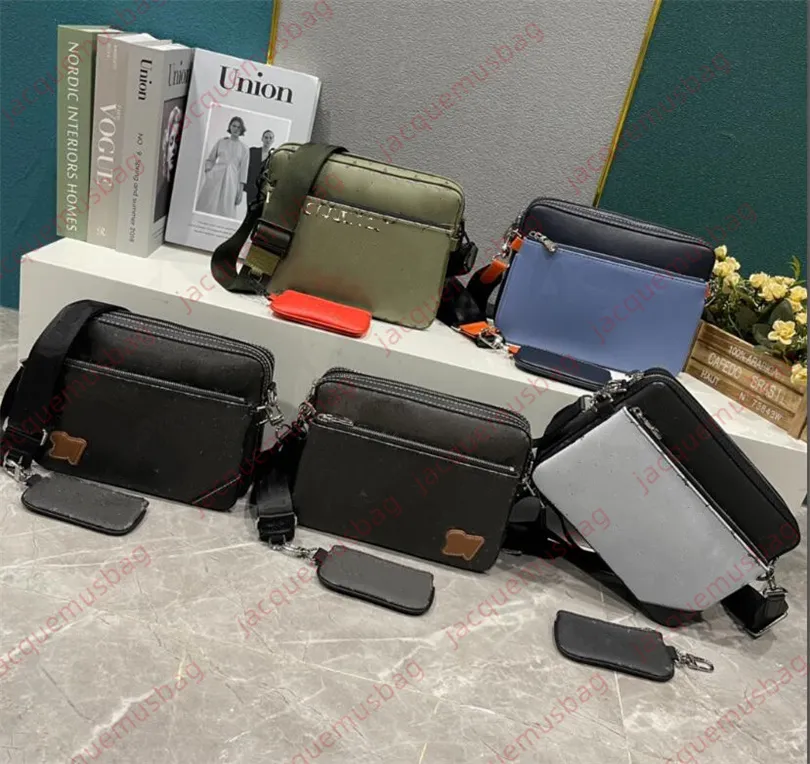DHgate.com:Mens Designer Trio Messenger Courier Bag Fashion