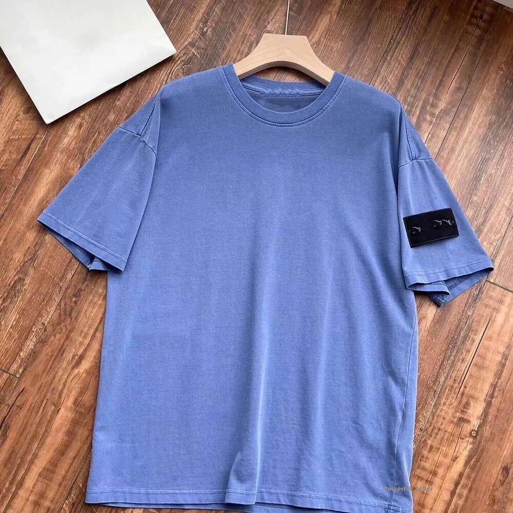 Erkekler Tasarımcı Taşlar Adası Tişört Moda Trend Brand Stones Island Sweatshirt Pusula Kol Bandı Pamuk Gömlek Kısa Kollu Tshirt Yüksek Kaliteli Gömlek CP Companys 4138