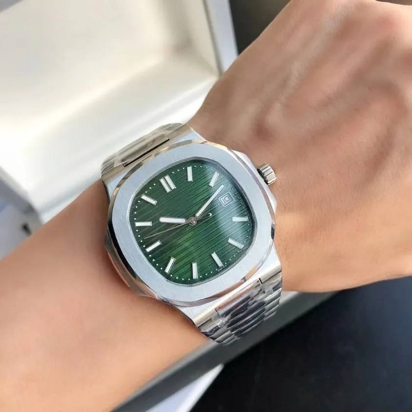 2021 хит зеленой поверхности автоматические наручные часы механические мужские настольные роскошные модные спортивные браслеты на заказ из нержавеющей стали 316 263E