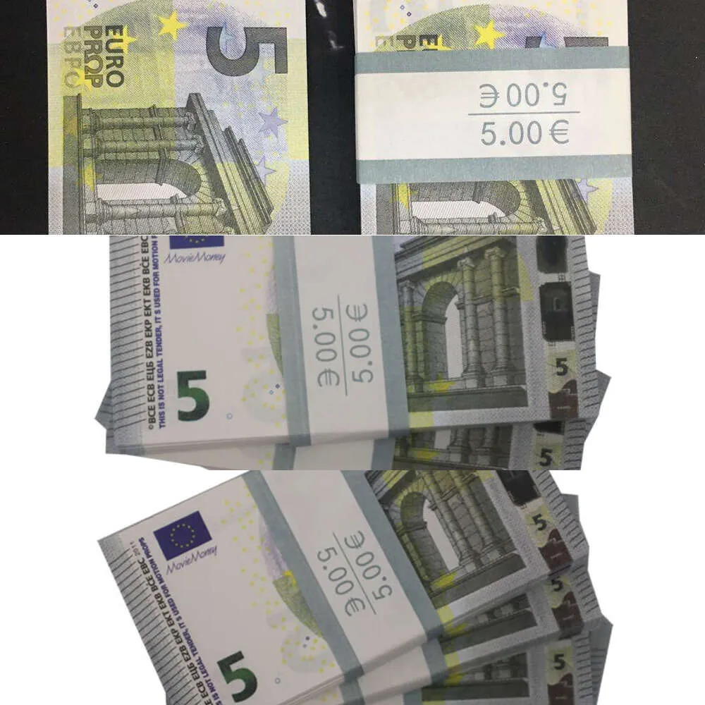 Ny falska pengar sedlar 10 20 50 100 200 US Dollar Euro REALISTIC Toy Bar Props Copy Currency Movie Money Fauxbillets5824459XBVS