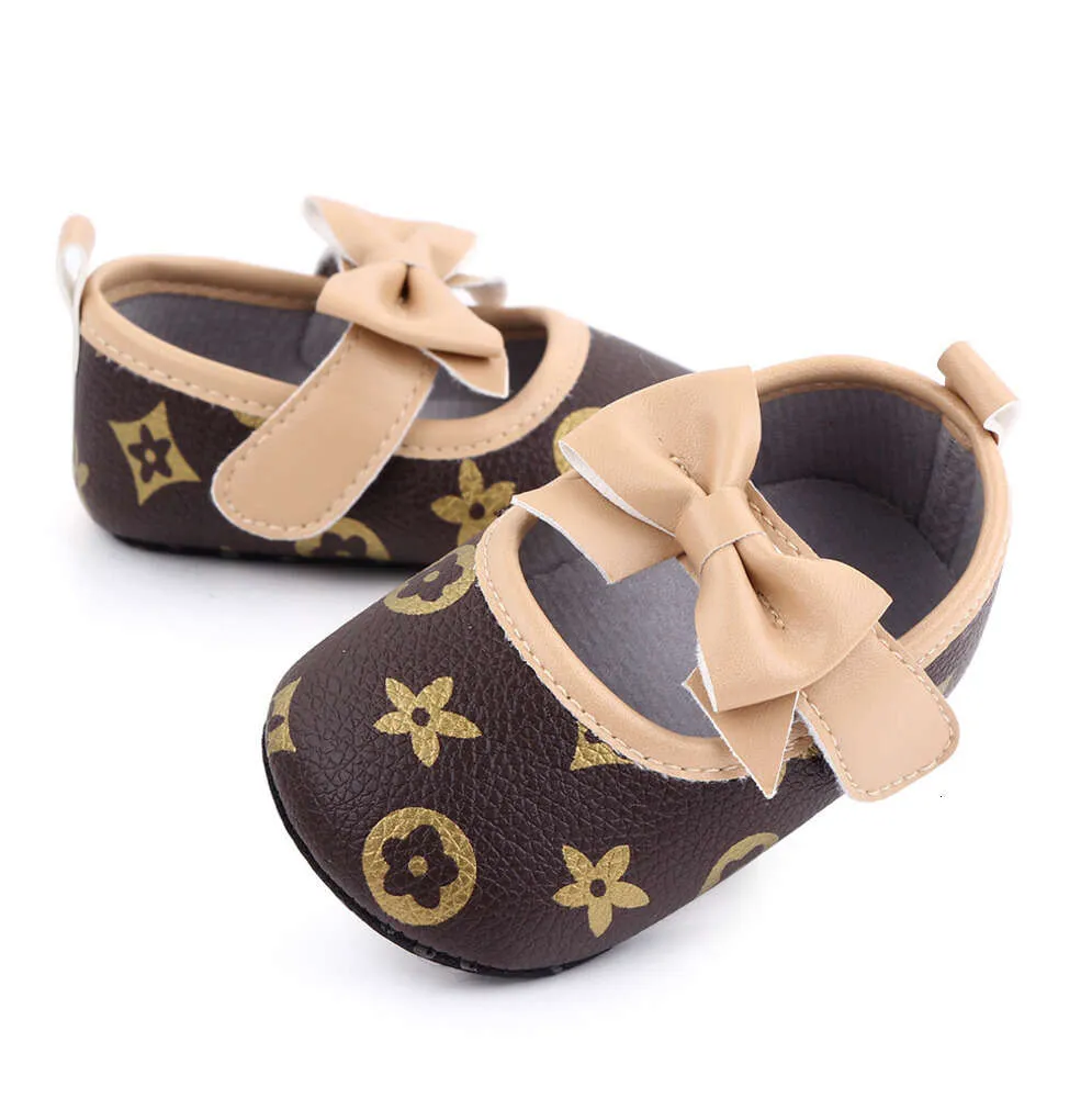 24 Babyschoenen Infat Pasgeboren Meisje Babyschoenen Vlinder Knoop Prinses Voor Meisjes Zachte Zolen Flats Mocassins