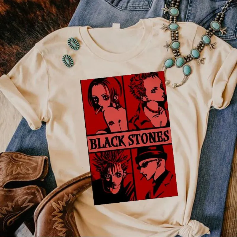 レディースTシャツナナオサキTシャツ女性コミックティーメスマンガデザイナーハラジュク服