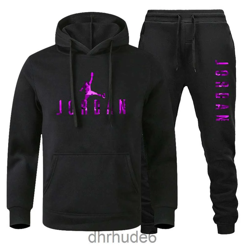 Deisgner Brand Casual Mens Tracksuit Hip Hop Sweat Suits sets Hooded Tracksuits Man Streetwear jogger top + Sweatpants Set Asian Size S-3XL SFRV