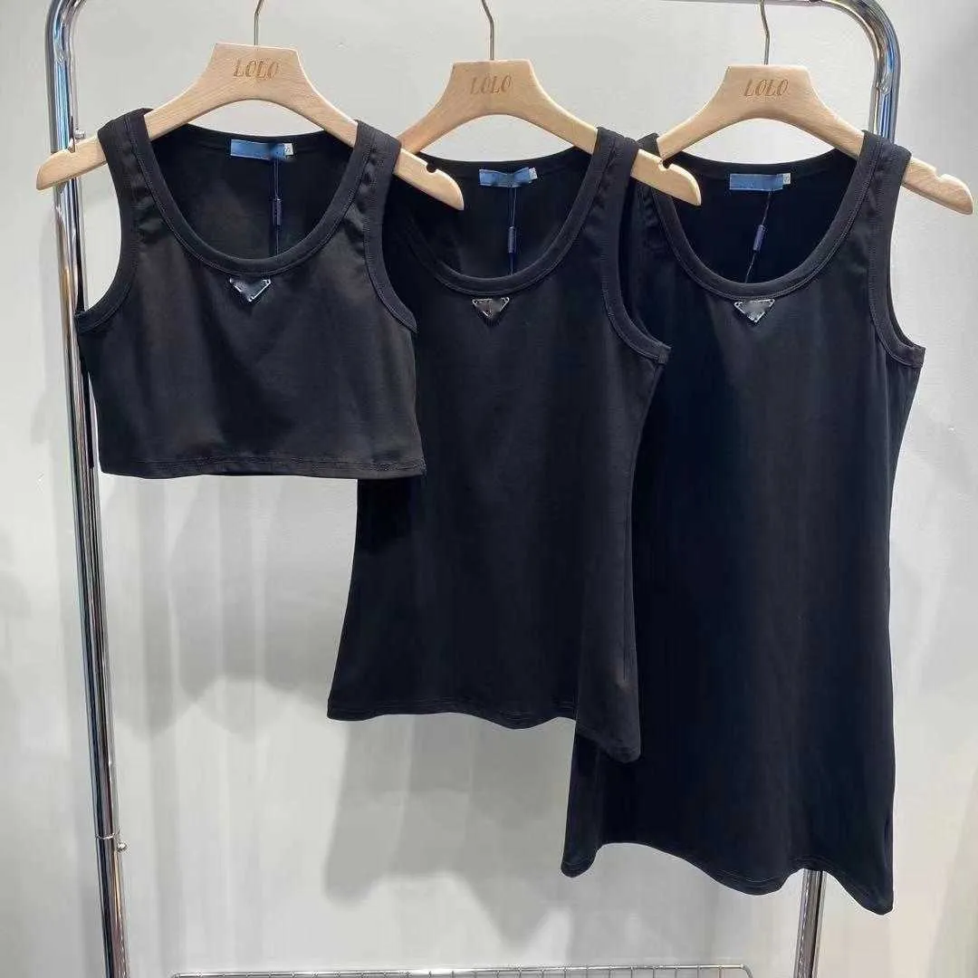 Camisoles Tanks Spring and Summer New Round New with Groom, Long, Sewing Luxury Star 유명한 디자인 피트니스 조끼 YQ240128