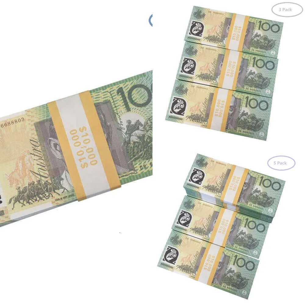 Ruvince 50 Rozmiar Gra Australian Dollar 5 10 20 50 100 Banknot AUD Papier Kopia Fake Money Film Props298e1799059xhr4wyqw