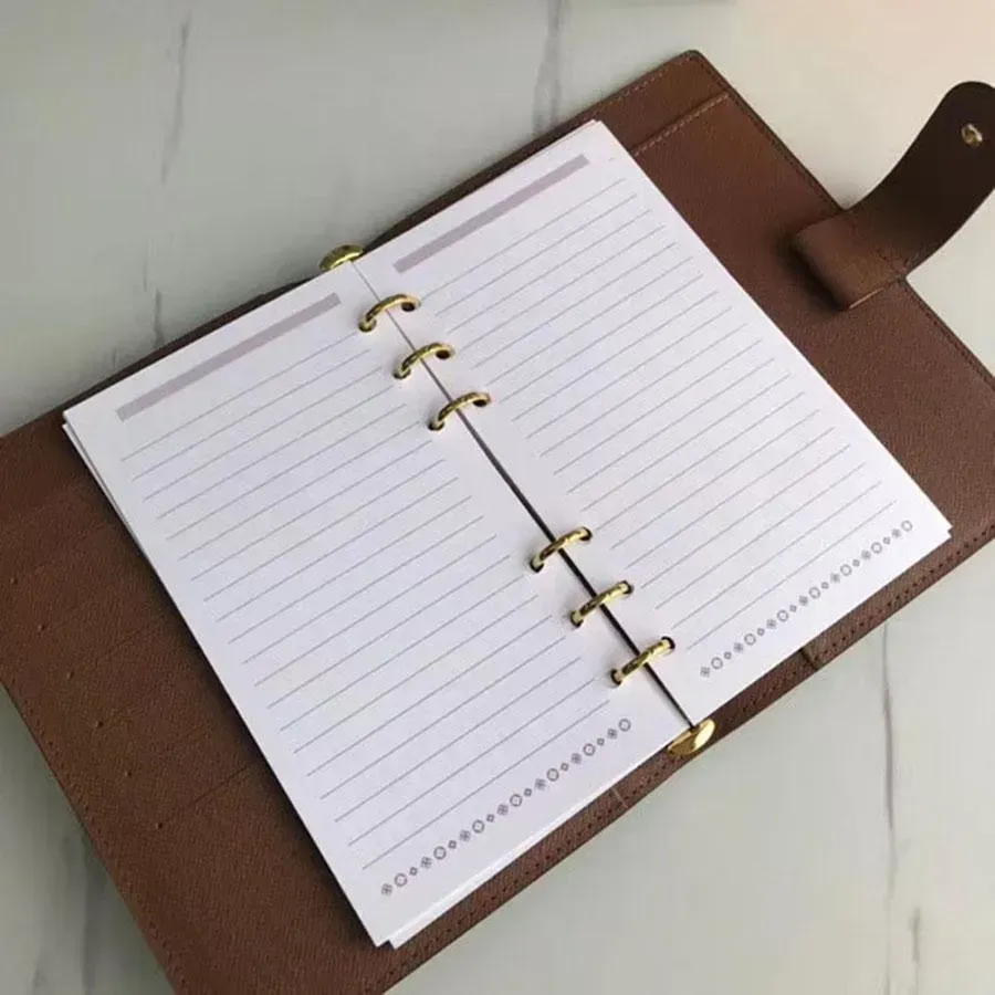 2024 Yeni Kadın ve Erkekler Deri Defter Çanta Tutucu Kredi Vaka Kitabı Kapak Moda Kadınlar Cüzdan Günlüğü Küçük Yüzük Gündem Planlayıcı Notebook Wih toz çantası ve kutusu